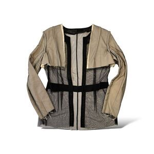 PHOEBE ENGLISH Mesh & Cotton Jacket |Size: Medium|